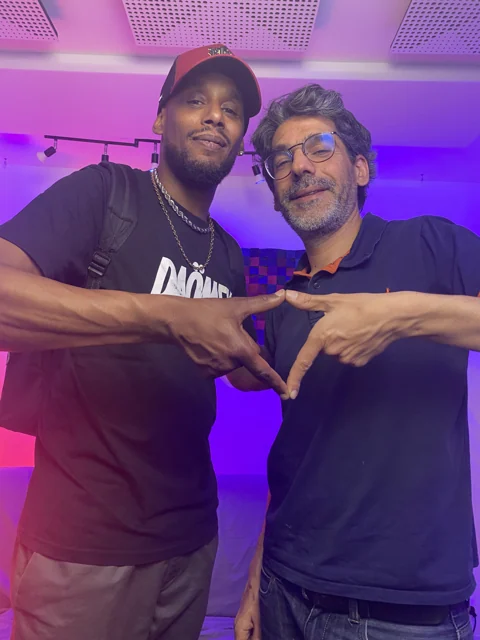 Sir Samuel et Karim au Studio Light Up